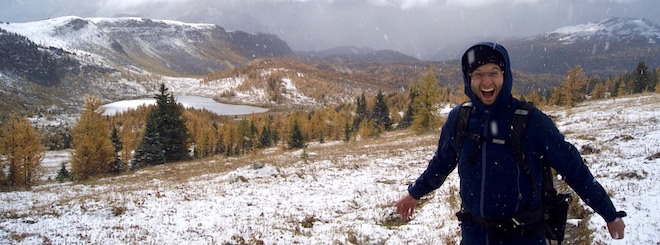 A picture of myself hiking in Banff National Park